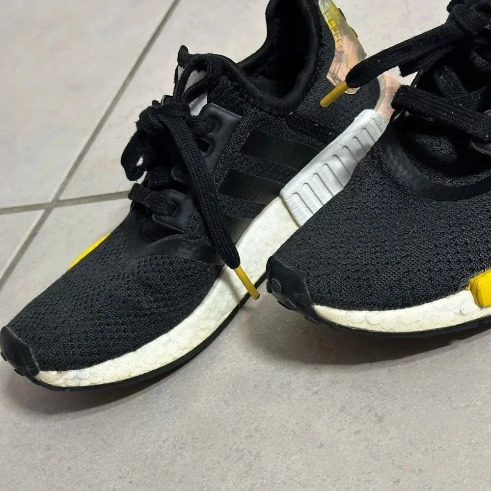 Adidas Black sneakers NMD R1 black size 4 - Picture 3 of 10